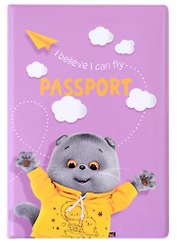 Обложка для паспорта Басик I belive I can fly  (ПВХ бокс)