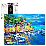 Набор для творчества. Алмазная мозаика на подрамнике "Итальянская ривьера", 30 х 40 см