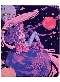 Тетрадь на кольцах «Cosmic Girl» 100 листов в клетку, А5, сменный блок - Listoff