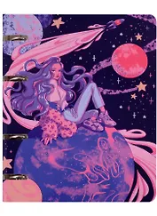 Тетрадь на кольцах в клетку Listoff, "Cosmic Girl (Эксклюзив)", 100 листов