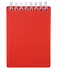 Блокнот А7 80л кл. "CANVAS" красный, пласт.обл, спираль - 0