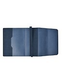 Обложка для книги с закладкой, 225х160 мм, темно-синяя, экокожа, нубук, Антей - 1