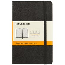 Записная книжка «Classic Pocket» А6, 96 листов в линейку, чёрная, Moleskine