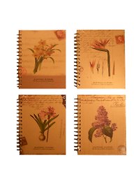Книга для записей А5 192л лин. "Flowers" 7БЦ, инд.уп., Haich
