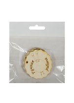 Бирка Ручная работа 2 комплект 3 шт. (2150396) (5х5см) (игрушка из дерева) (упаковка)