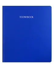 Книга для записей А4 72л тчк. "Синий" 7БЦ, софт.тач