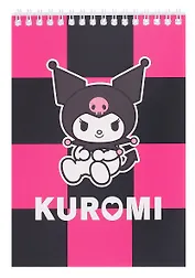 Блокнот А5 60 листов, клетка, "Kuromi-3" гребень