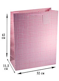 Пакет подарочный бумажный А3 42*32*11.5 "Natural", нейтр., мат. ламинат, Kairui