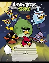 Тетрадь в линейку "Angry Birds. Space", 12 листов, в ассортименте