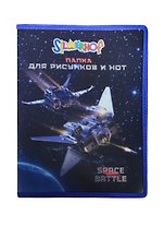 Папка для тетрадей А4 "Space battle" на молнии с трех сторон,  Silwerhof