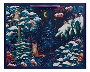 Пакет А3+ 50*40*15 "Сказочный лес" Новый год, бум.ламинат