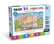 Baby Games. Пазл Виммельбух. 24 элемента. "Городок"
