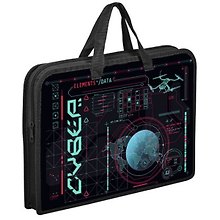 Папка для тетрадей «Cyber» А4, пластик, Оникс
