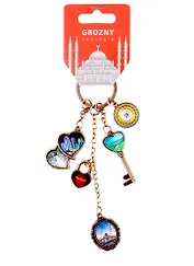 Брелок гроздь Чечня вст.фольга цв.бронза