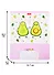 Тетрадь в клетку Hatber, "Веселые Авокадики", 12 листов, в ассортименте - 2