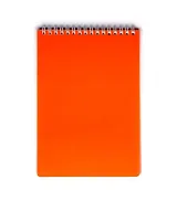 Блокнот А5 80л кл. "LINE NEON" оранжевый, пласт.обл, спираль