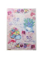 Рисовая бумага для декупажа Craft Premier, A3, 25г/м, Любимые фиалки