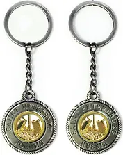 Сувенир, АКМ, Брелок-канат,"Разводной мост.", цвет античное олово, металлическая вставка