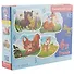 Пазл Castorland Лесные животные 3*4*6*9эл., 15,5*11см В-005079 - 1