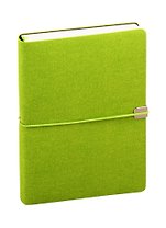 Ежедневник недат. А5 136л LITE BOOK салатовый, иск.кожа, интегр.переплет, тонир.блок