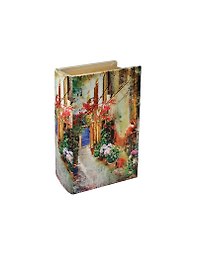 Шкатулка-книга дерево с шелком Оранжерея (17*11*5 см) (444070)