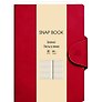 Книга для записей А4 80л лин. "Snap book. No 5" иск.кожа, магн.клапан с термотиснением, скругл.углы, ляссе, инд.уп.