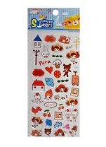 Наклейки мягкие Девочка и животные (11-02415-CC-001)