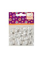 Бусины FANCY пластиковые Капельки прозрачные, 20шт