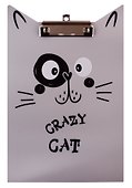 Планшет «Crazy cat», А4, пластик, фигурный - 0