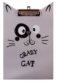 Планшет «Crazy cat», А4, пластик, фигурный