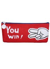 Пенал на молнии You Win (ткань) (20х8)