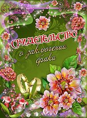 МАСТЕР Свидетельство о браке Яркие цветы А4 PV54X0099