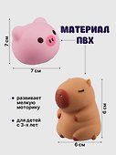 Игрушка-антистресс мяшка «Свинка и капибара» - 2