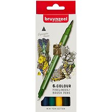 Линеры двусторонние 06цв "Brushpen Нью-Йорк"