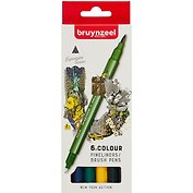 Линеры двусторонние 06цв "Brushpen Нью-Йорк"