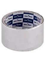 Лента клейкая 50мм*10м метализированная, серая, инд. уп.