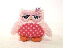 Игрушка мягкая, Совиные настроения, 29см, розовая