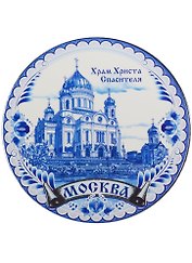 Магнит под гжель «Москва», 6 см 1491024