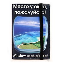 Обложка для паспорта Ps 7.5.6 кожзам "Винил" с рисунком, на резинке, инд.уп., подвес, Буккеа