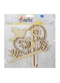 Декоративная форма на подставке Птичья весна (DZ50006) (фанера) (упаковка)