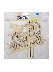 Декоративная форма на подставке Птичья весна (DZ50006) (фанера) (упаковка)