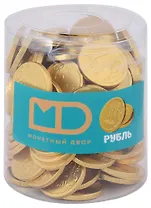 Шоколадные монеты 1 Рубль (банка) (6гр)