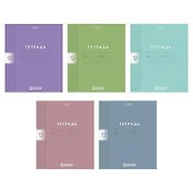 Тетрадь 12л кл. "Color Set" пласт.обл., ассорти