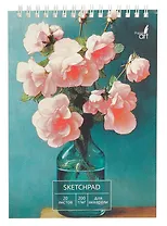 Скетчбук А5 20л "Нежный натюрморт" акварельн., с перф., 200г/м2, мел.картон