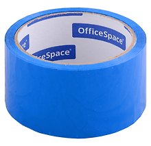 Лента клейкая упаковочная, синяя, 48 мм х 40 м, OfficeSpace