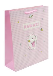 Пакет А4 32*26*12 "Kawaii. Мишка. Basic" дет., бум.мат.ламинат