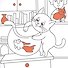 Озорные коты. Раскраска с глиттером - 2