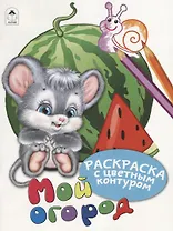 Мой огород. Раскраски с цветным контуром