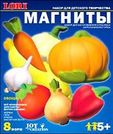 Набор для творчества, набор для изготовления и росписи барельефов из гипса,  "Овощи" 5+, в коробке