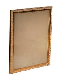 Рамка пластик 25*35 "Rosa" золотая, 100 рамок